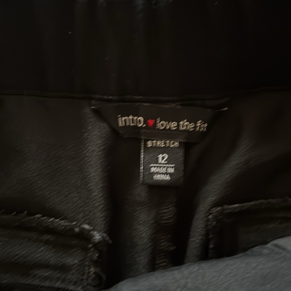 Intro Love the Fit from Dillards pant. Straight front w/pockets. Black Size 12 - Picture 3 of 5